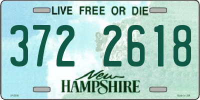 NH license plate 3722618