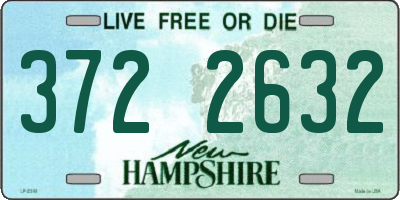 NH license plate 3722632