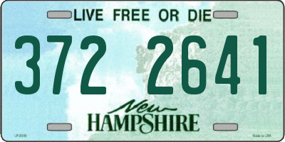NH license plate 3722641