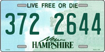 NH license plate 3722644
