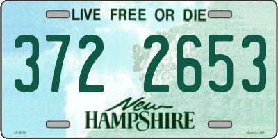 NH license plate 3722653