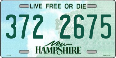 NH license plate 3722675