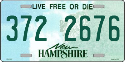 NH license plate 3722676
