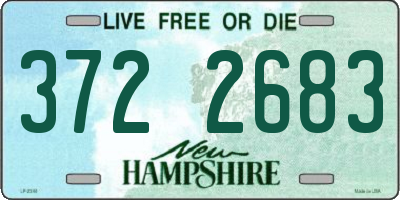 NH license plate 3722683