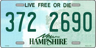 NH license plate 3722690