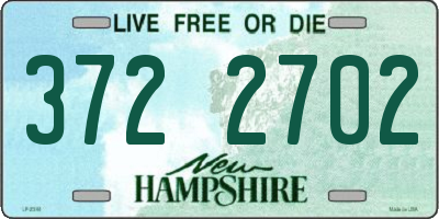 NH license plate 3722702