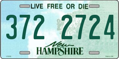 NH license plate 3722724