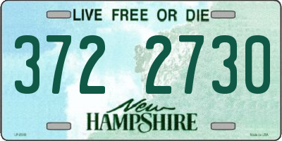 NH license plate 3722730