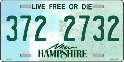 NH license plate 3722732