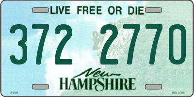 NH license plate 3722770