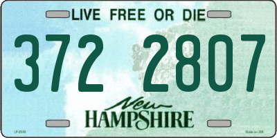 NH license plate 3722807