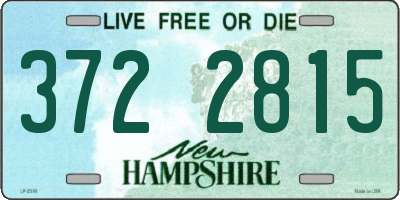 NH license plate 3722815