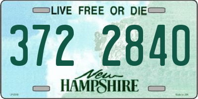 NH license plate 3722840