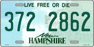 NH license plate 3722862