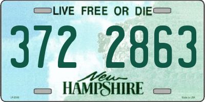 NH license plate 3722863