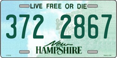 NH license plate 3722867