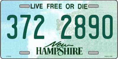 NH license plate 3722890