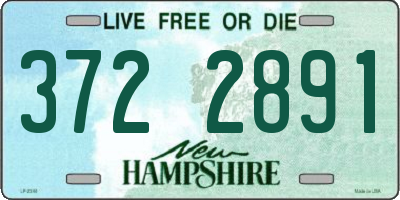 NH license plate 3722891