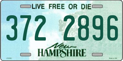 NH license plate 3722896