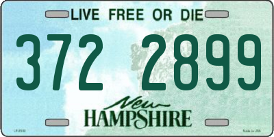 NH license plate 3722899