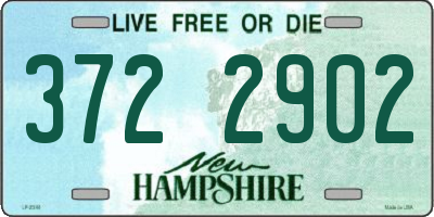 NH license plate 3722902