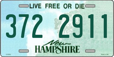 NH license plate 3722911