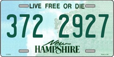 NH license plate 3722927
