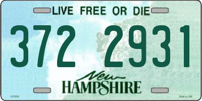 NH license plate 3722931