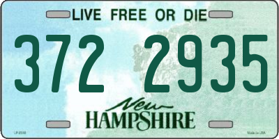 NH license plate 3722935