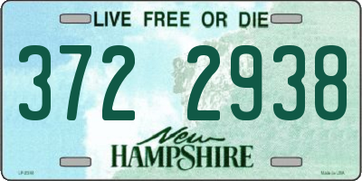 NH license plate 3722938