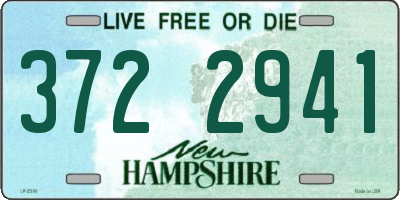 NH license plate 3722941