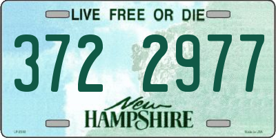 NH license plate 3722977