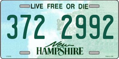 NH license plate 3722992
