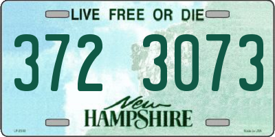 NH license plate 3723073