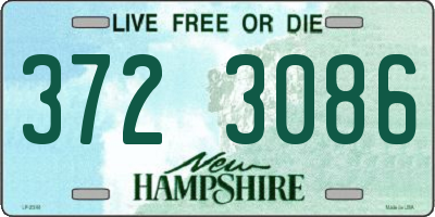 NH license plate 3723086