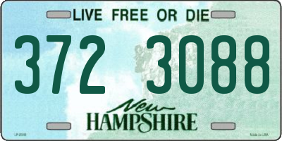 NH license plate 3723088
