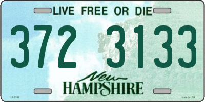 NH license plate 3723133