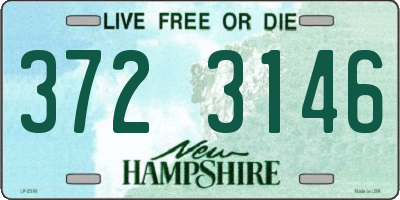 NH license plate 3723146