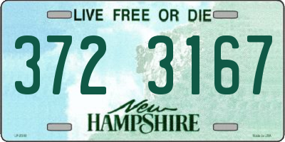 NH license plate 3723167