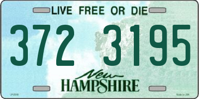NH license plate 3723195