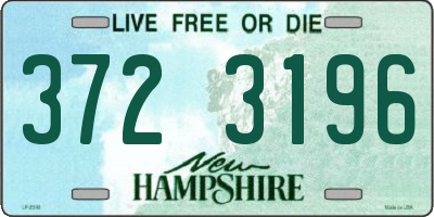 NH license plate 3723196