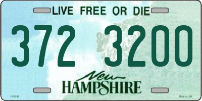 NH license plate 3723200