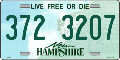 NH license plate 3723207
