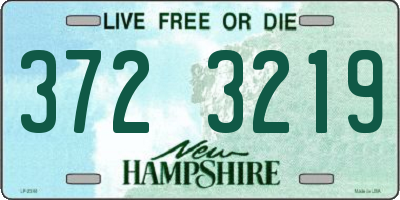 NH license plate 3723219