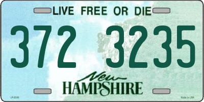 NH license plate 3723235
