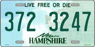 NH license plate 3723247