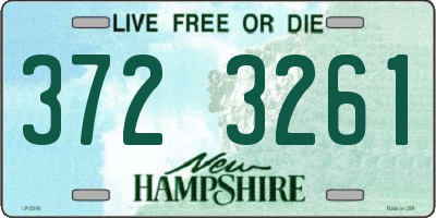 NH license plate 3723261