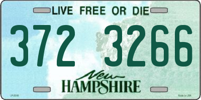 NH license plate 3723266