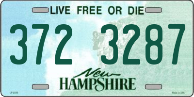 NH license plate 3723287
