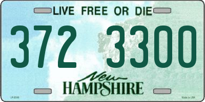 NH license plate 3723300